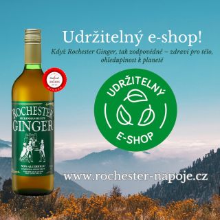 🌱 Jsme certifikovaný Udržitelný e-shop! Když Rochester Ginger, tak zodpovědně – zdraví pro tělo, ohleduplnost k planetě. 💚...
